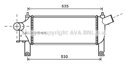 AVA QUALITY COOLING tarpinis suslėgto oro aušintuvas, kompresorius DN4339